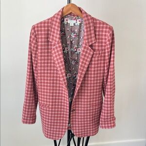 Sundance Pink Checkered Blazer “The Lisa”
